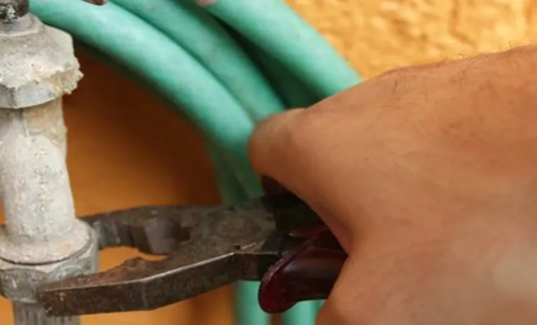 how to unscrew a garden hose that is stuck