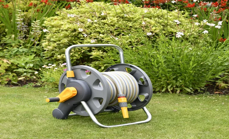 how to use garden hose reel cart