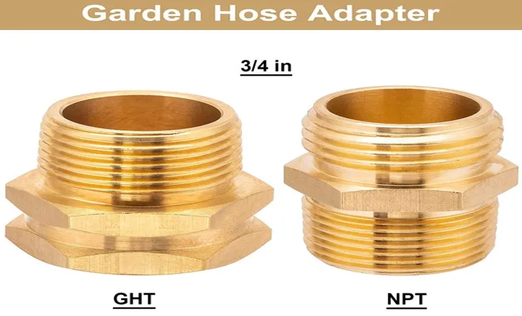is garden hose thread the same as npt