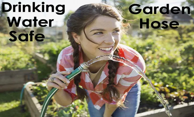 is it safe to drink out of a garden hose