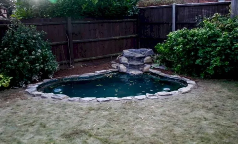 pond liner, how to bury the edges