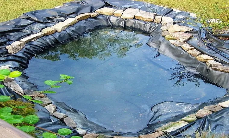 what goes under pond liner