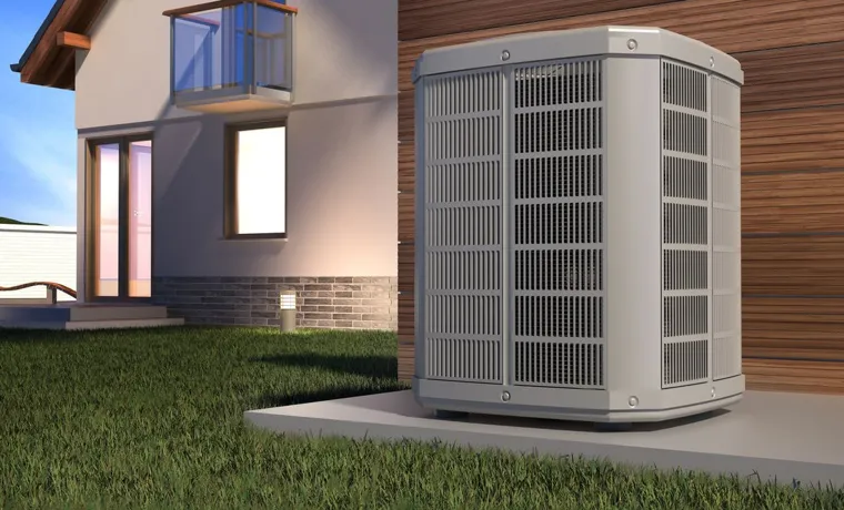 can a heat pump be installed in a garage