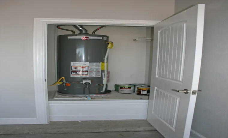 can a hot water heater freeze in a garage