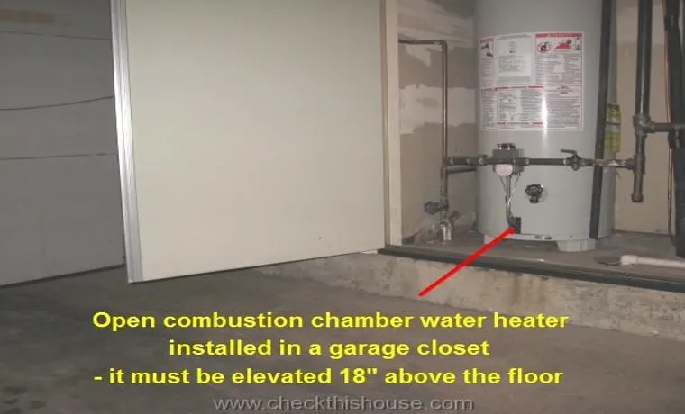 can a tankless water heater be installed in a garage
