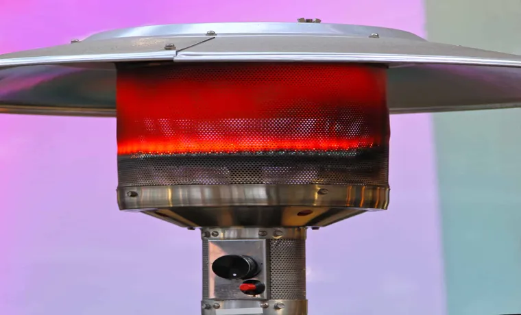 can an outdoor patio heater be used in a garage