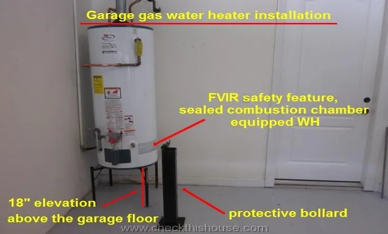 can i duct a gas water heater into a garage